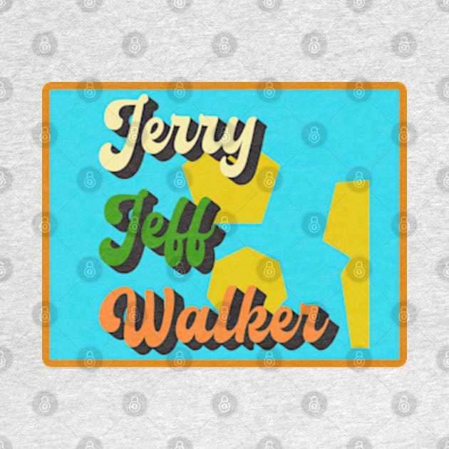 design text Jerry Jeff Walker by Kokogemedia Apparelshop